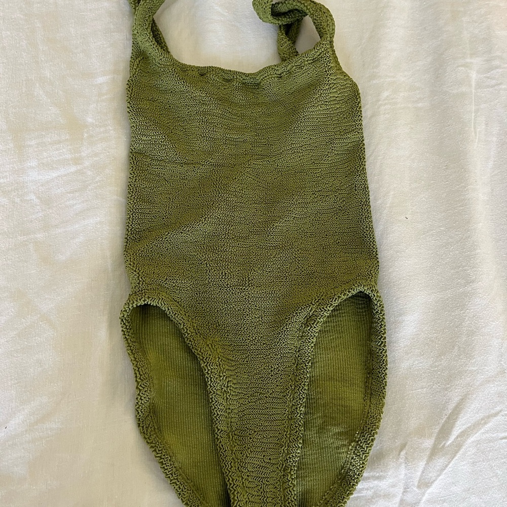 Hunza G square neck swimsuit